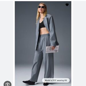 ALO SUIT UP TROUSER GREY
